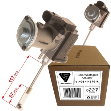 Sterownik nastawnik turbiny SKODA / AUDI / VW / SEAT - 1.2 TSi - [117 mm]