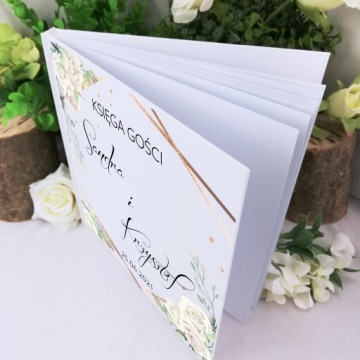 БЕЛАЯ ГОСТЕВАЯ КНИГА СВАДЕБНЫЙ АЛЬБОМ WEDDING GEOMETRIC Y3