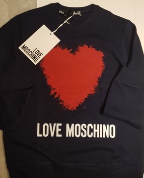 Bluza LOVE MOSCHINO 40 L NOWA logo oryginał
