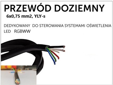 Przewód doziemny do Led YLY-s 6*0,75 mm2
