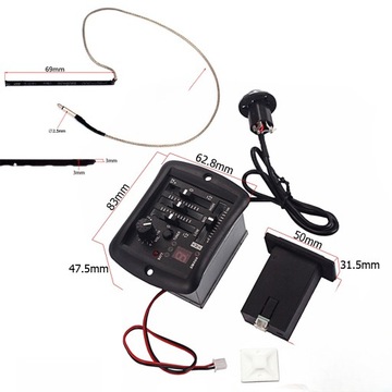 YMH03 4-pasmowy korektor dźwięku przedwzmacniacz gitary akustycznej przetwornik piezoelektryczny regulacja głośności