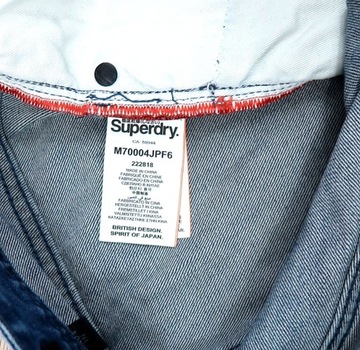 jak nowe superdry jeans denim skinny stretch spodenki summer W32 L