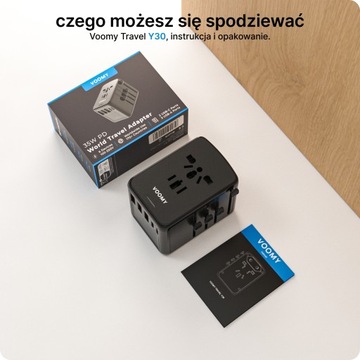 Adapter podróżny VOOMY Y30 3x USB-A 2x USB-C