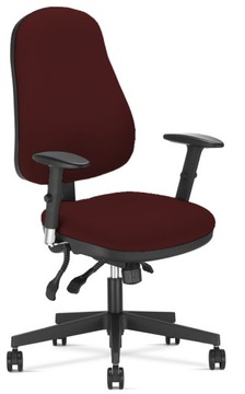 FOTEL BIUROWY OBROTOWY OFFIX R15 BORDOWY NOWY STYL