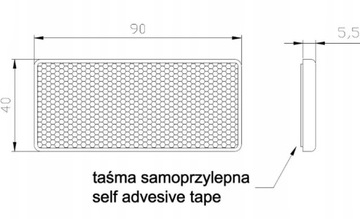НАБОР ОТРАЖАЮЩИХ ТРЕУГОЛЬНЫХ ЛАМП НА КЛЕЙКЕ