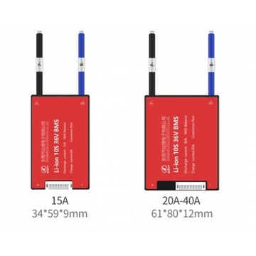 Модуль DALY BMS 10S 15A 60A 36-42В литий-ионный IP67 PCM