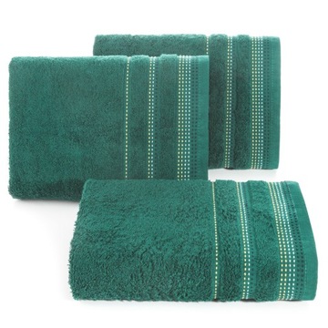 Ręcznik Eurofirany 50x90cm frotte 100% BAWEŁNA C. Zielony CHŁONNY 500g MIŁY