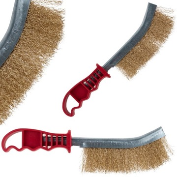 ЛАТУННАЯ ПРОВОЛОЧНАЯ ЩЕТКА ДЛЯ ЧИСТКИ ДИСКОВ С ПРОЧНОЙ РУЧКОЙ