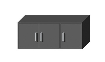 Nadstawka ANDREA 3D 120 cm antracyt - kolory
