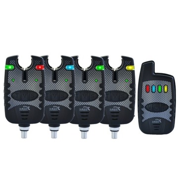 Zestaw 4x Sygnalizator brań Centralka czujnik brań