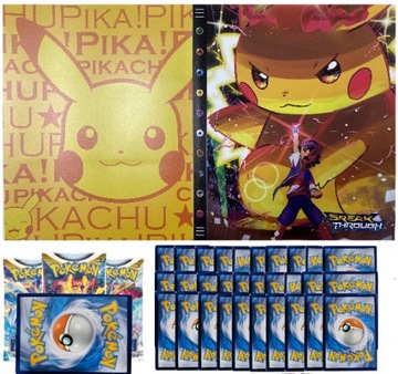 ALBUM KLASER POKEMON NA 240 KART+100 KART gratis+1
