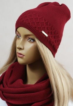 KOMPLET CZAPKA + KOMIN bez pompona # 24