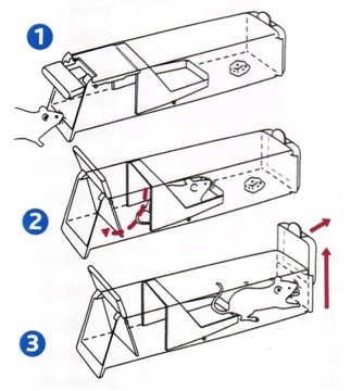 СПАСАТЕЛЬНАЯ ЛОВУШКА TRIXIE ЭФФЕКТИВНАЯ МЫШЕЛОВКА, 3 ШТ.
