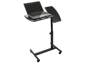 РЕГУЛИРУЕМЫЙ СТОЛ ДЛЯ НОУТБУКА НА КОЛЕСАХ.