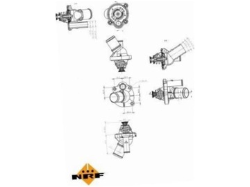 NRF 725000 TERMOSTAT KAPALINA CHLADÍCÍ