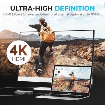 Stacja dokująca Sabrent HB-6PNV hub usb dysk m.2 NVMe