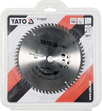 РЕЖНЫЕ ДИСКИ YATO ПВХ 185/60T 20MM