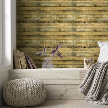 Самоклеящиеся обои Виниловый шпон под дерево в стиле БОХО 5м