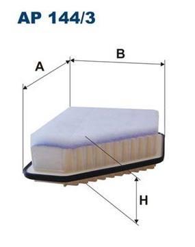 2× FILTRON FILTR VZDUCHU
