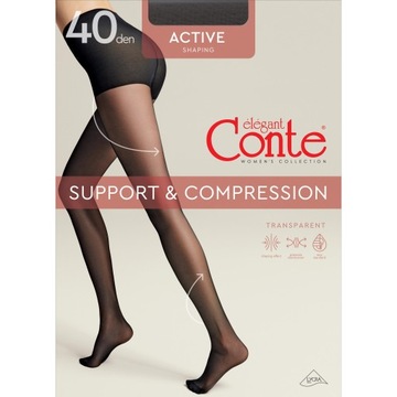 Плюс размер Conte Active 40 DEN BROWH