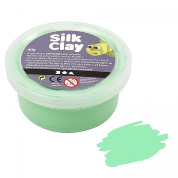 SAMOUTWARDZALNA MASA SILK CLAY 40g ZIELONA