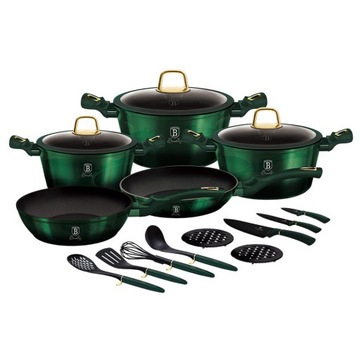 GARNKI+AKCESORIA 17-ele BERLINGER EMERALD BH-7043