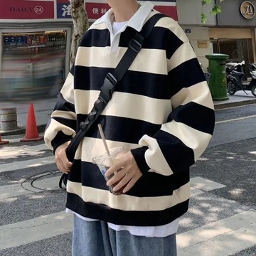 Oversize Striped Tshirt Women Harajuku Top Female