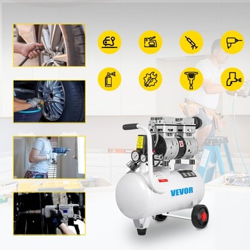 VEVOR Compressor Безмасляный компрессор 25л Тихий