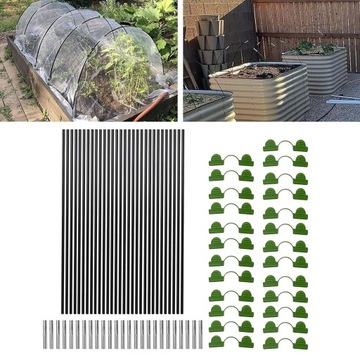 Садовые обручи для грядок Садовый инвентарь Обручи для садовых туннелей 30 шт.