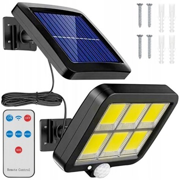 LAMPA SOLARNA ULICZNA Czujnik zmierzchu ruchu Neutralna PILOT LED COB MAX