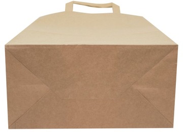 СУМКИ БУМАЖНЫЕ МЕШКИ 260х140х320 СЕРЫЕ 50 ШТ.