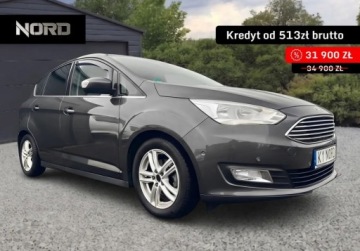 Ford C-MAX II Grand C-MAX Facelifting 1.5 TDCi ECOnetic 105KM 2015 Ford C-MAX Bezwypadkowy, Gwarancja 12m Nowy rozrzad, Titanium, Kredytowanie