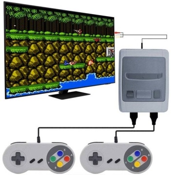 Игровая консоль Super MINI SFC 620, два планшета, Серый