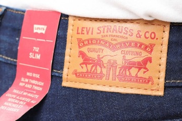 LEVI'S 712 SLIM spodnie damskie proste W24 L30