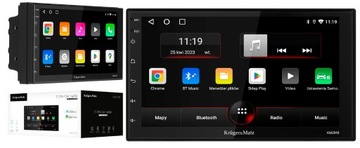 RADIO SAMOCHODOWE 2DIN 7'' KRUGER&MATZ ANDROID AUTO 12 2/32GB GPS BT WI-FI