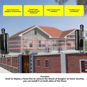 Detektor wiązki podczerwieni Bezprzewodowy wodoodporny czujnik detektora z