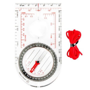 Kompas turystyczny mapowy busola Helikon Scout Mk2 Transparent ze sznurkiem