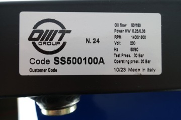 SS50 CHŁODNICA 180L OLEJU OMT 230V/24VCC