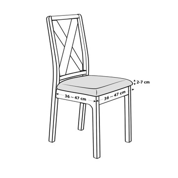 ЧЕХОЛ на сиденье стула из эко-кожи, КРЕМ-кожи, экокожи.