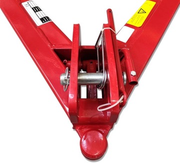 ПРИЦЕПКА ТРАКТОРА ТРЕУГОЛЬНАЯ ПЕРЕДНЯЯ ПОВОРОТ CAT2 1400КГ