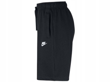 KRÓTKIE SPODENKI NIKE MĘSKIE BAWEŁNIANE CZARNE SZORTY BV2772 010 r. L