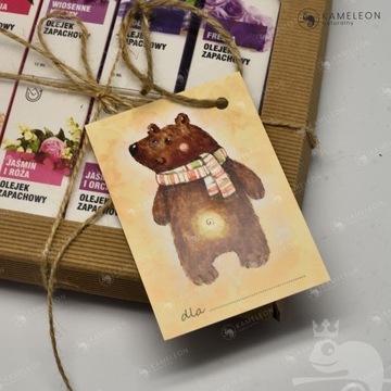 Świąteczny BILECIK DO PREZENTU Karnet MIŚ 20 sztuk