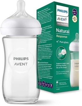 AVENT SCY933/01 Responsive бутылка из натурального стекла 240 мл