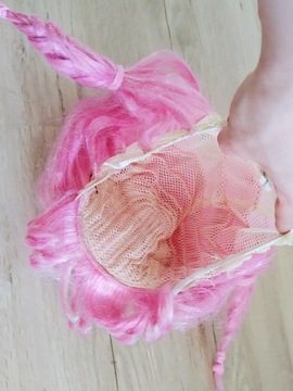 парик искусственные волосы косы розовая маскировка