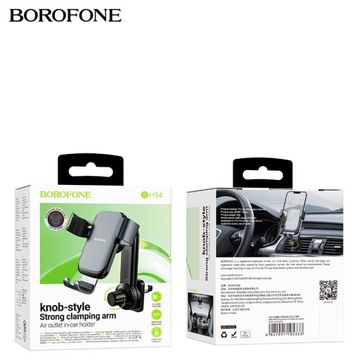 Гравитационный держатель телефона на дефлектор автомобиля ДАВЛЕНИЕ.