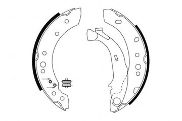 НАКЛАДКИ ТОРМОЗ. RECZ. CITROEN C2/C3 02- 