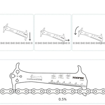 Калибр цепи для измерения износа велосипедной цепи