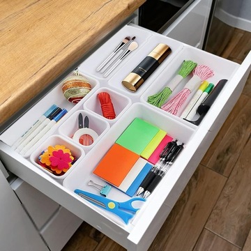 Пластиковый модульный организатор контейнер для ящиков из 8 штук вставки