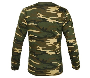 Koszulka z długim rękawem bluzka sportowa Mil-Tec Longsleeve Woodland 3XL