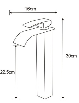 MEXEN ARIES BATERIA UMYWALKOWA WYSOKA CHROM